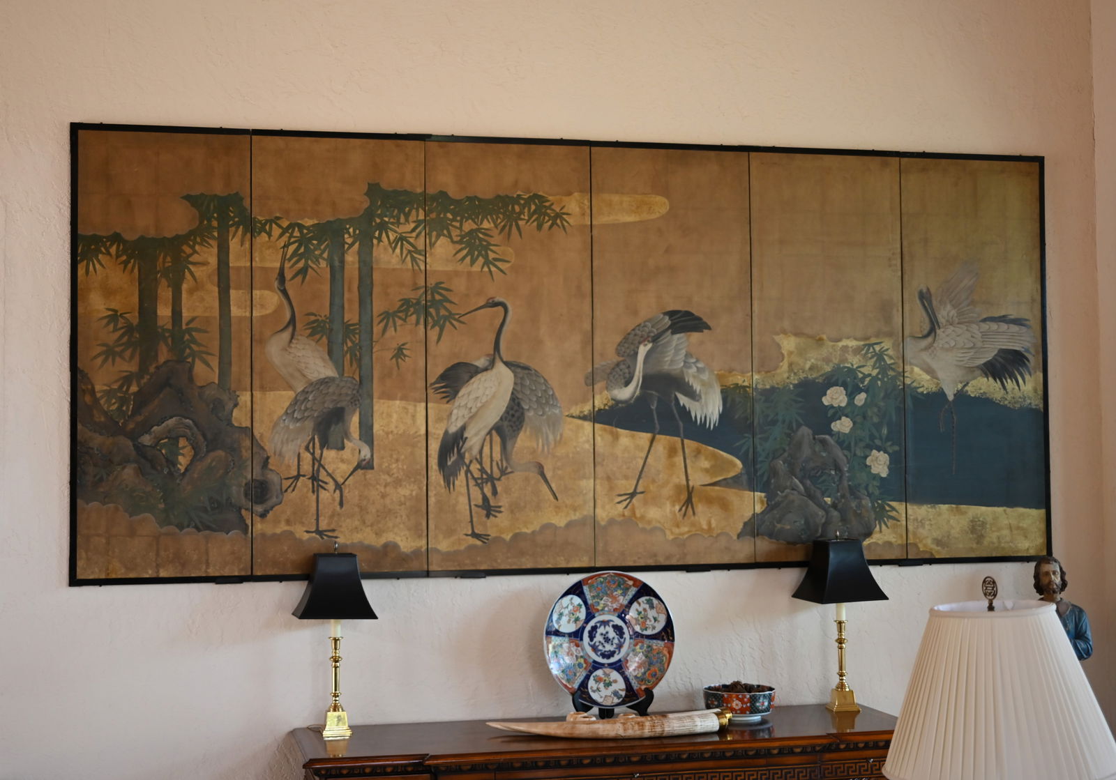 MONUMENTAL 6-PANEL HAND PAINTED
