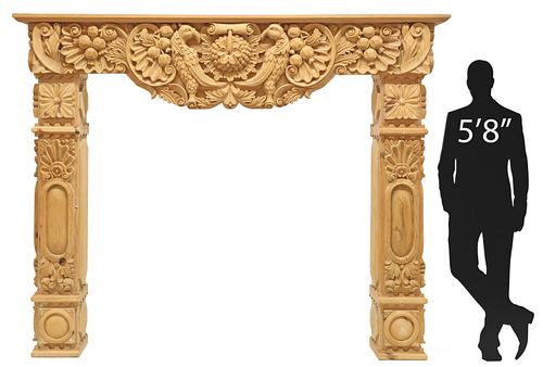 MONUMENTAL ARCHITECTURAL CARVED