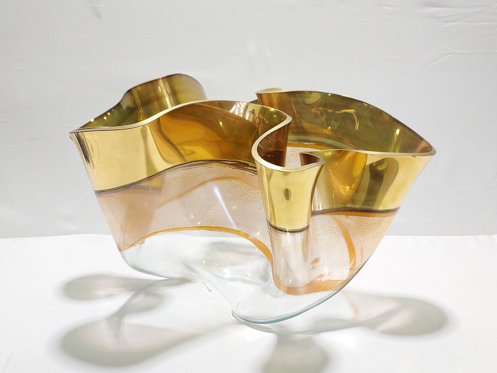 MONUMENTAL ART GLASS HANDKERCHIEF