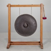 MONUMENTAL ASIAN TEMPLE GONG O