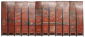 MONUMENTAL ASIAN TWELVE-PANEL