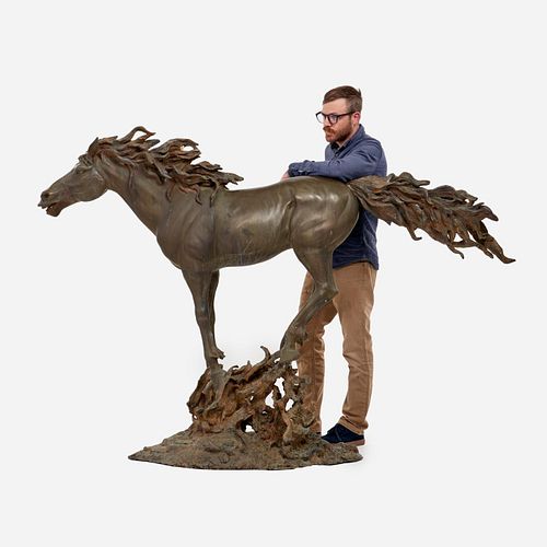 MONUMENTAL BRONZE MUSTANG