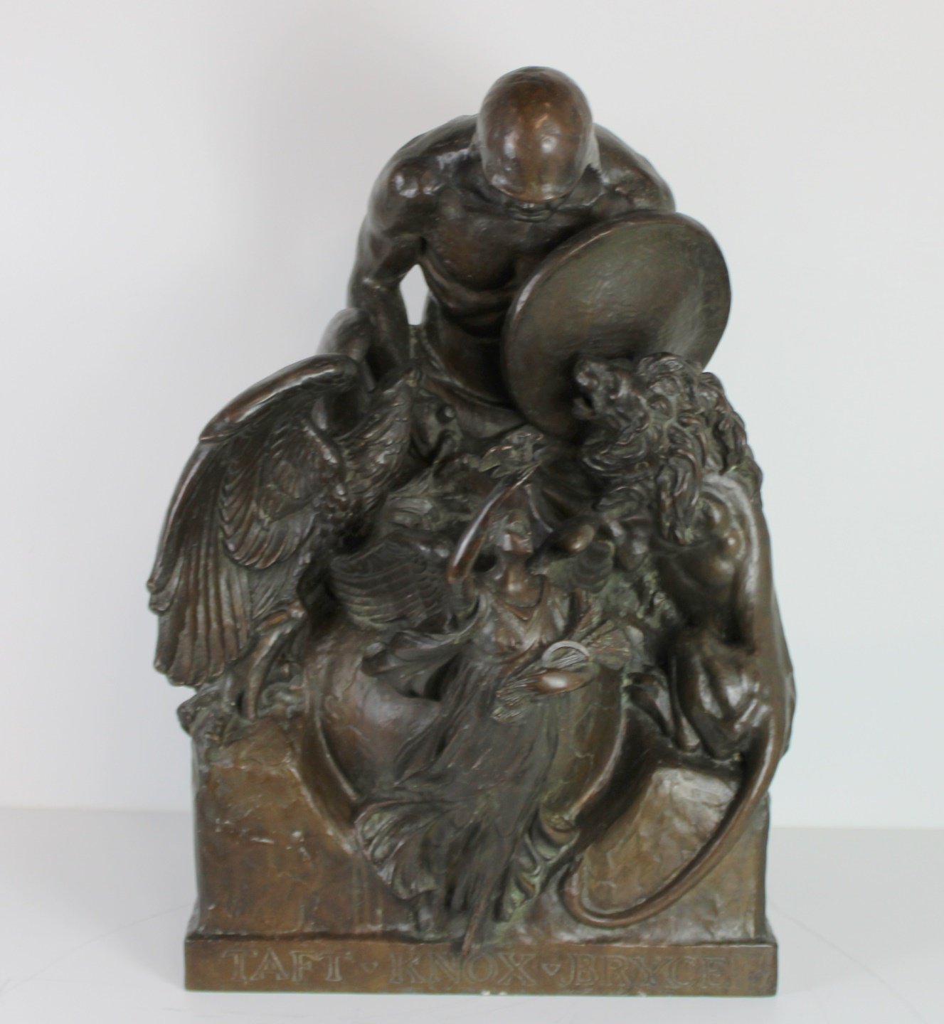 MONUMENTAL BRONZE SCULPTURE Dated c