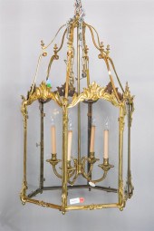 MONUMENTAL CAST BRASS FOUR-LIG