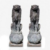 MONUMENTAL CAST METAL GUARDIAN