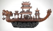MONUMENTAL CHINESE CARVED WOOD