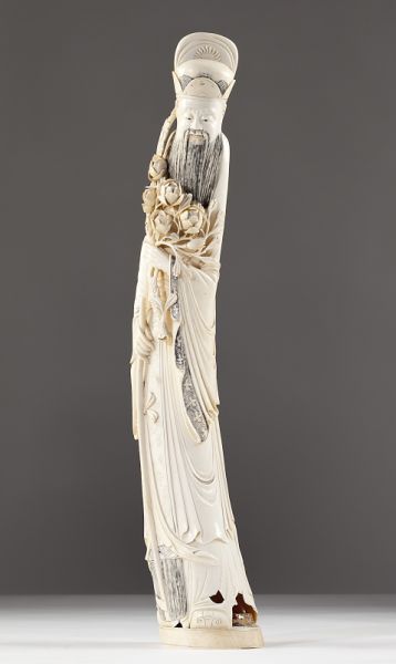 Monumental Chinese Ivory Shou