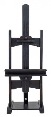 MONUMENTAL EBONIZED WOOD ADJUS