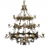 MONUMENTAL EIGHTEEN-LIGHT IRON
