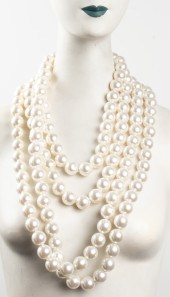 MONUMENTAL FAUX-PEARL STATEMEN