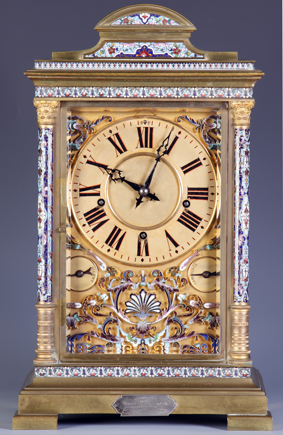 Monumental Fine Bronze & Enameled