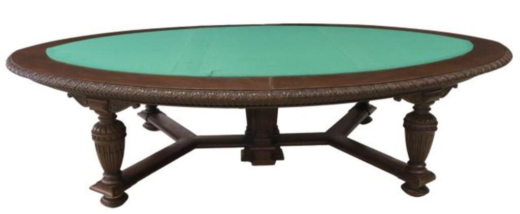 MONUMENTAL FRENCH CARVED OAK