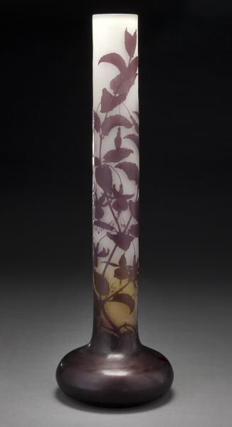 Monumental Galle cameo glass vase