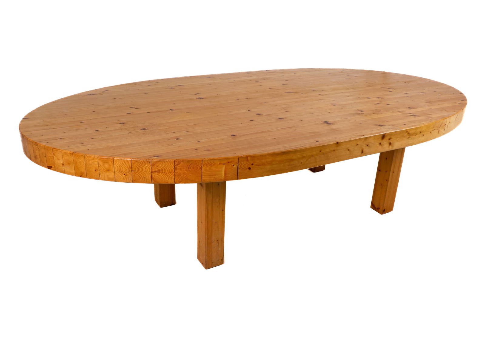 MONUMENTAL GERMAN PINE DINING TABLE