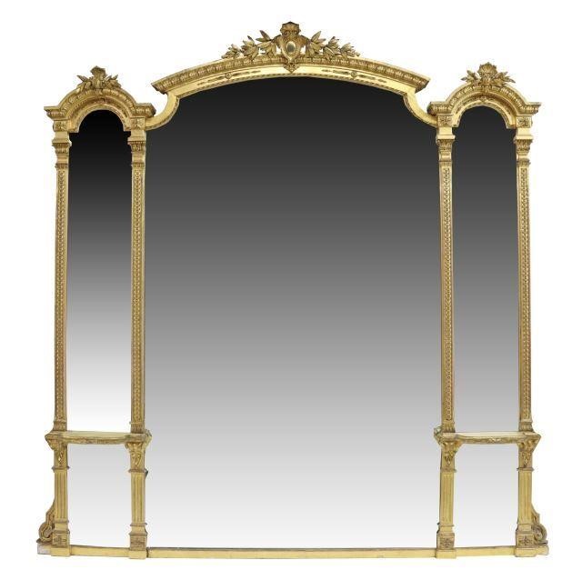 MONUMENTAL GILTWOOD PIER MIRROR,