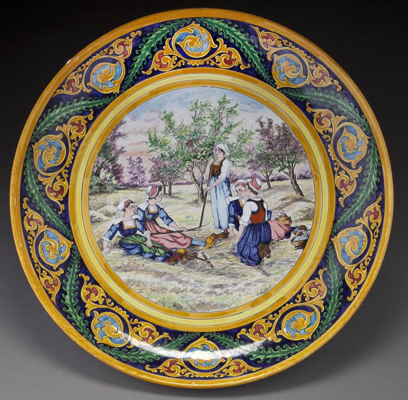 Monumental HB Quimper pottery