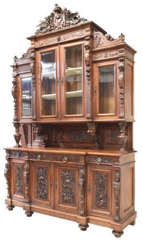MONUMENTAL HIGHLY CARVED ITALIAN