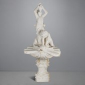 MONUMENTAL ITALIAN MARBLE FOUN