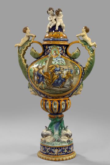 Monumental Italian Polychromed