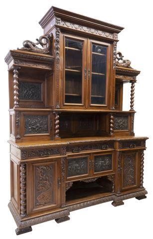 MONUMENTAL ITALIAN WALNUT SIDEBOARD