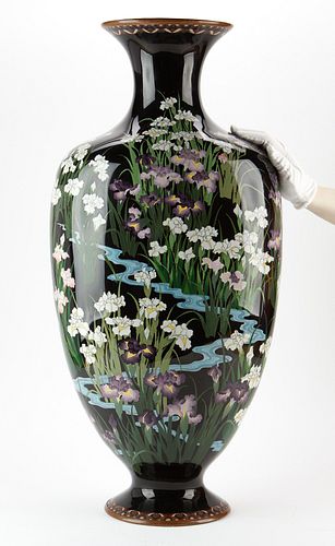 MONUMENTAL JAPANESE CLOISONNE