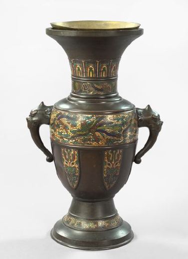Monumental Japanese Meiji Patinated