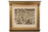 MONUMENTAL LITHOGRAPH - 'Geta