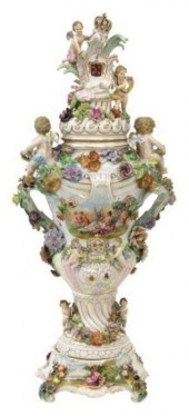 MONUMENTAL MEISSEN STYLE PORCE