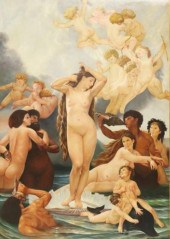 MONUMENTAL OIL PAINTING THE BI