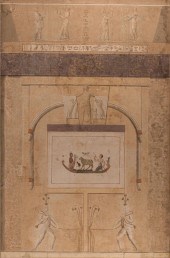 MONUMENTAL PAINTED CANVAS PANE