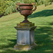 MONUMENTAL PAIR OF CAST-IRON U