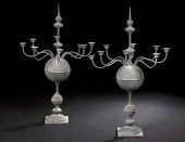 Monumental Pair of French Galv
