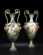 Monumental Pair of Italian Maj