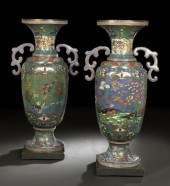 Monumental Pair of Japanese Cl