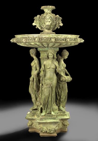Monumental Patinated Bronze