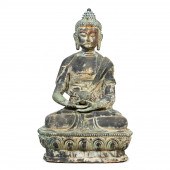MONUMENTAL PATINATED METAL MED