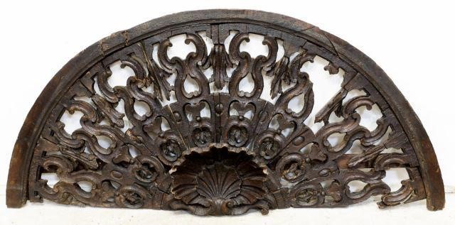MONUMENTAL ROCAILLE CARVED