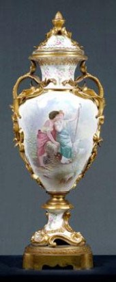 Monumental Sevres porcelain ur