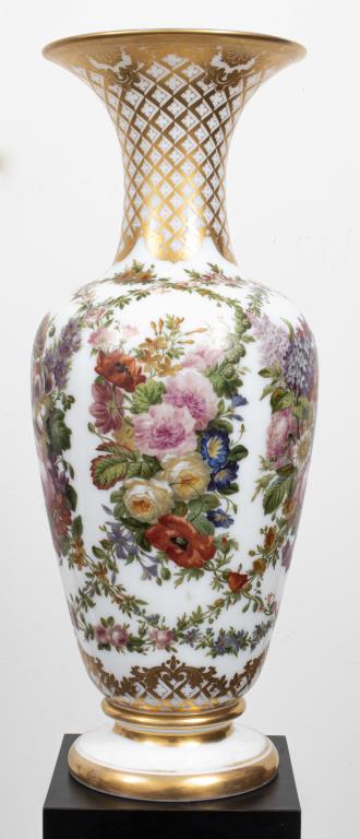 MONUMENTAL SEVRES STYLE PAINTED