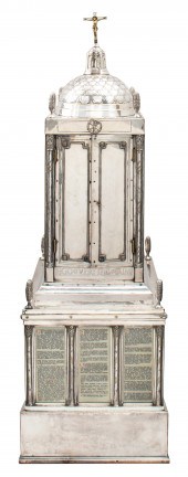MONUMENTAL SILVERED HOLY TABER