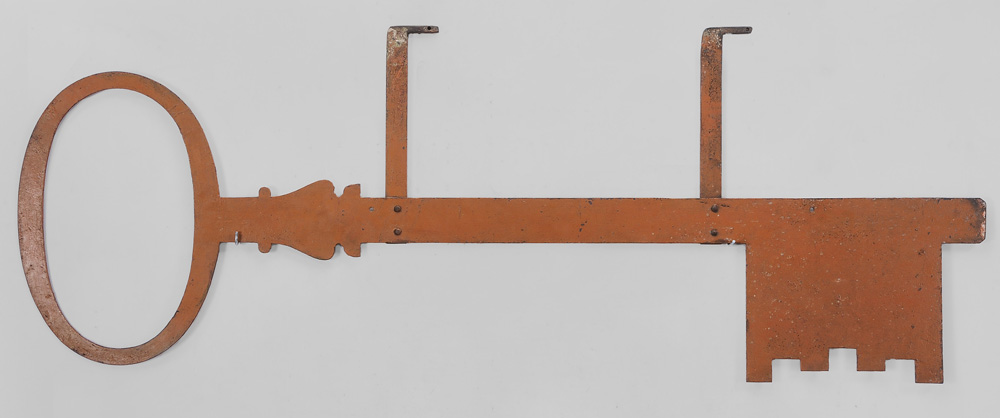 Monumental Steel Key Sign old