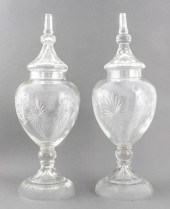 MONUMENTAL WHEEL-CUT GLASS APO