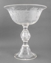 MONUMENTAL WHEEL-CUT GLASS TAZ