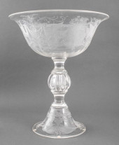 MONUMENTAL WHEEL-CUT GLASS TAZ