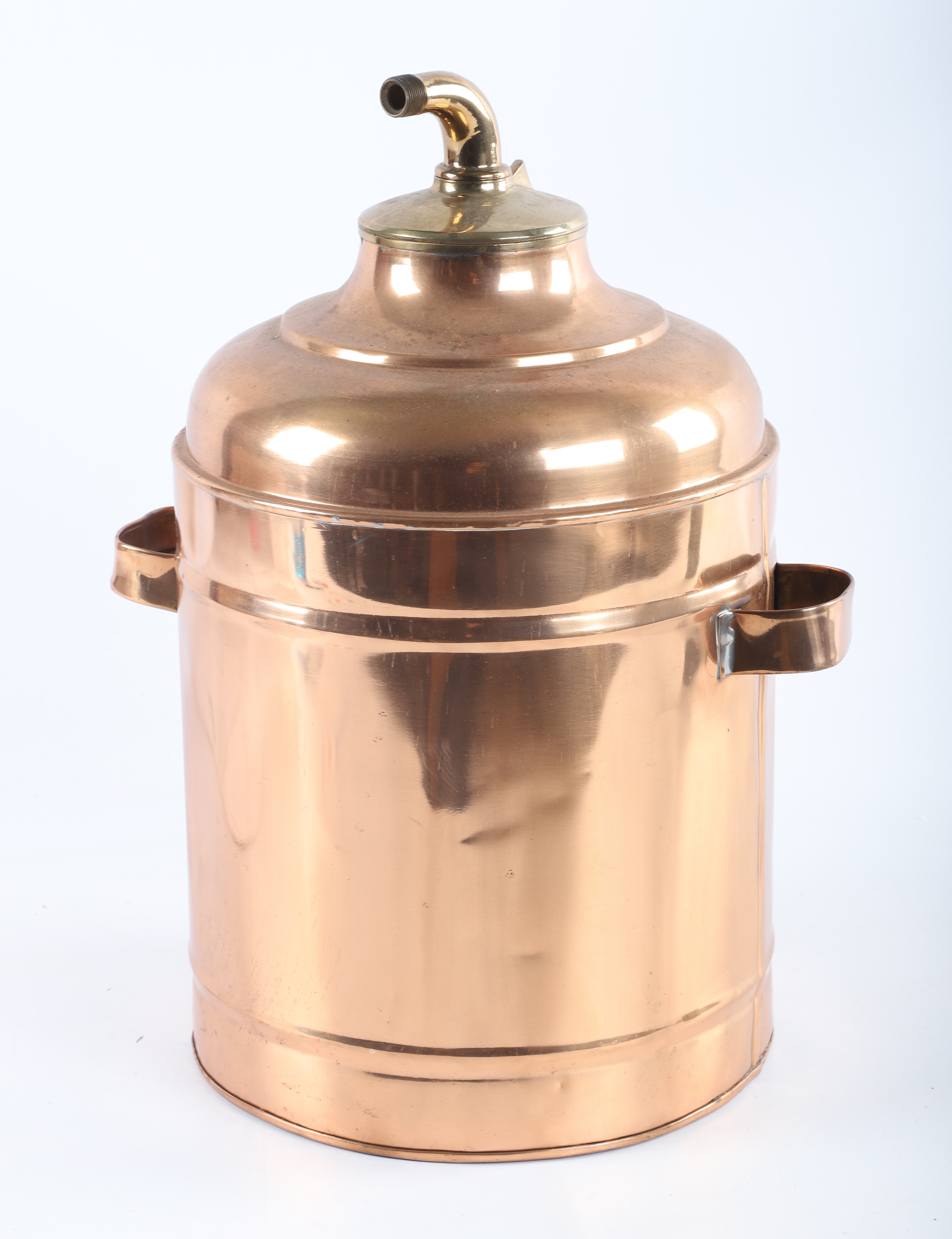 Moonshine still, copper drum with