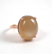 MOONSTONE AND FOURTEEN KARAT R