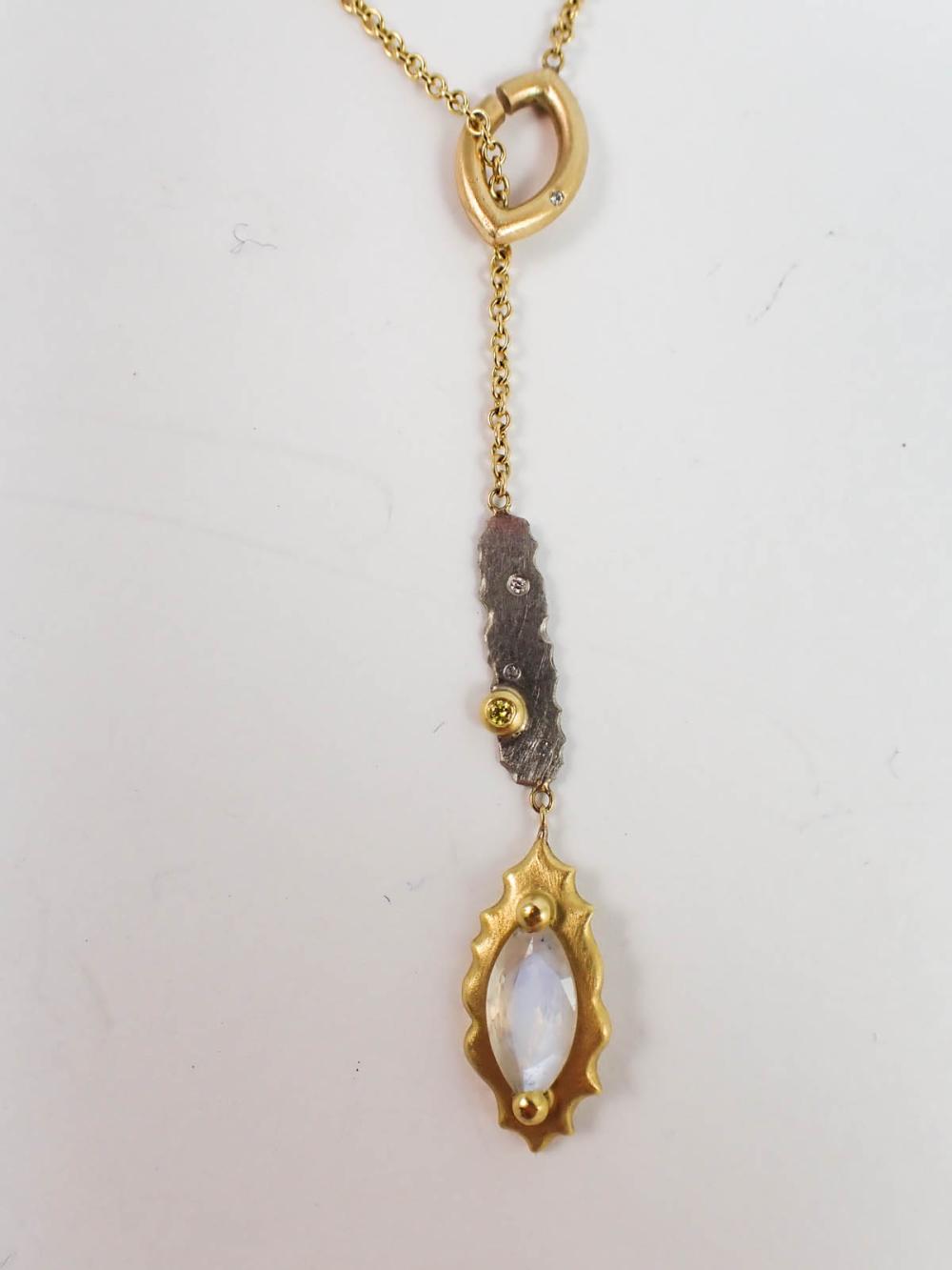 MOONSTONE, DIAMOND AND EIGHTEEN