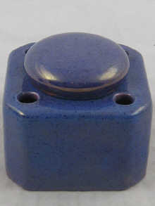 Moorcroft. A ceramic inkwell with