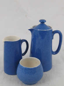 Moorcroft. A three piece coffee set