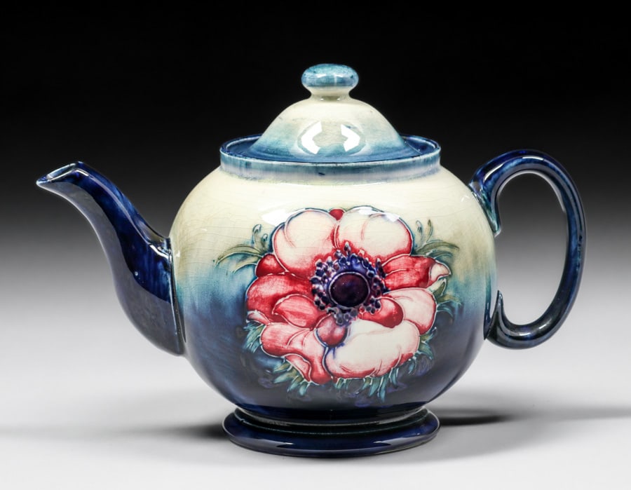 MOORCROFT ANEMONE TEAPOT AFTER